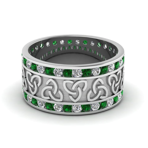 white-gold-round-white-diamond-mens-wedding-band-with-green-emerald-in-channel-set-FDDB1337BGEMGR-NL-WG.jpg