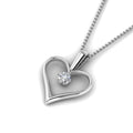 Thumbnail 8 - round-white-diamond-solitare-heart-pendant-in-prong-set-FDPD60961-NL-WG
