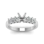 Load image into Gallery viewer, 7 Stone Classic Semi Mount Engagement Ring
