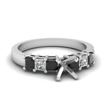 Load image into Gallery viewer, 7 Stone Classic Semi Mount Engagement Ring
