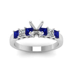 Load image into Gallery viewer, 7 Stone Classic Semi Mount Engagement Ring
