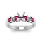 Load image into Gallery viewer, 7 Stone Classic Semi Mount Engagement Ring
