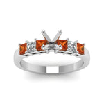 Load image into Gallery viewer, 7 Stone Classic Semi Mount Engagement Ring
