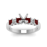 Load image into Gallery viewer, 7 Stone Classic Semi Mount Engagement Ring
