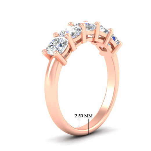 women-2-ct-cushion-diamond-five-stone-band-in-rose-gold-fdwb8008cuangle2-2.00ct-nl-rg-hw?v=1773305628
