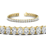 Load image into Gallery viewer, Women Oval Diamond Tennis Bracelet 10 Carat
