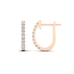 Load image into Gallery viewer, women’s-0.75-ct-diamond-huggie-earrings-in-rose-gold-FDEAR11260ANGLE2-0.75-NL-RG
