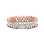 Load image into Gallery viewer, women’s-2-carat-marquise-cut-diamond-eternity-ring-in-rose-gold-FDEWB11257MQB-2.00CT-NL-RG