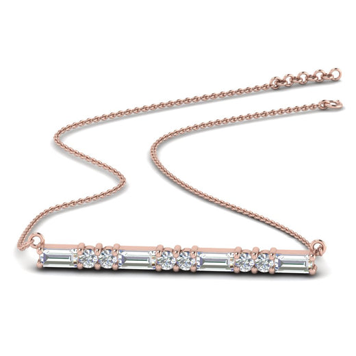 women’s-diamond-baguette-bar-necklace--in-rose-gold-FD-PD86790-NL-RG