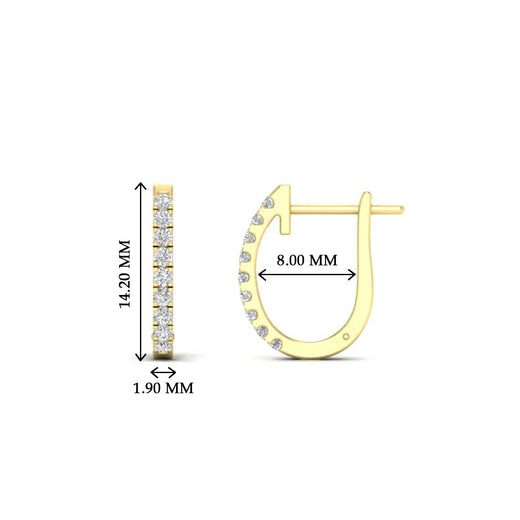 women’s 0.25 ct diamond huggie earrings-in-yellow-gold-FDEAR11260ANGLE2-0.25-NL-YG