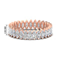 Thumbnail 2 - women’s-3-carat-marquise-cut-diamond-eternity-ring-in-rose-gold-FDEWB11257MQB-3.00CT-NL-RG-HW
