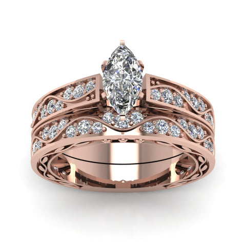 women's-marquise-cut-natural-diamond--vintage-filigree-ring-set-in-rose-gold-FDENS3543MQANGLE5-NL-RG