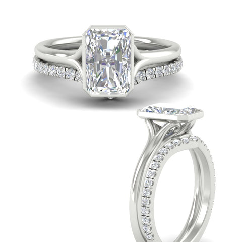 womens-natural-radiant-diamond-ring-set-for-her-in-platinum-FD11229RAANGLE3-NL-WG