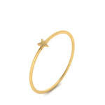 Load image into Gallery viewer, Womens Thin Gold Star Ring
