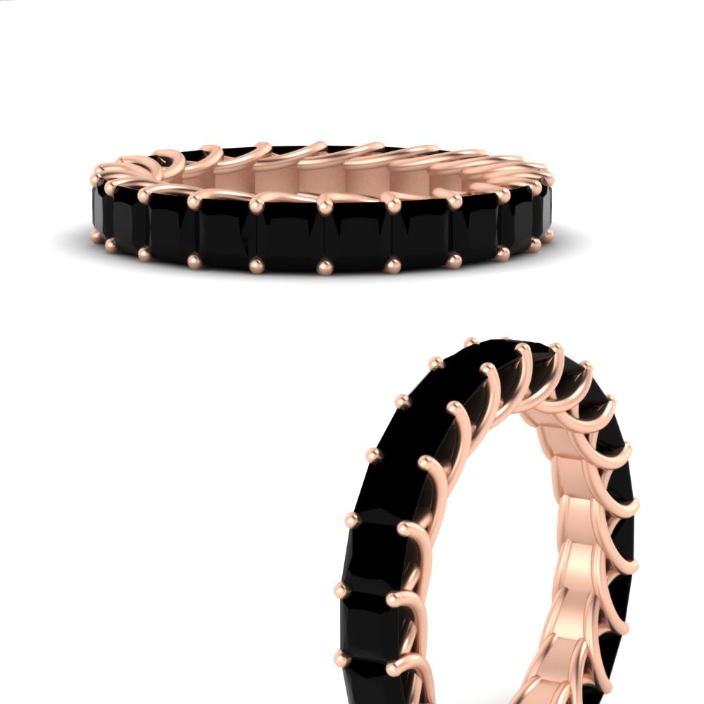 Women Wedding Band Princess Cut 3 Carat