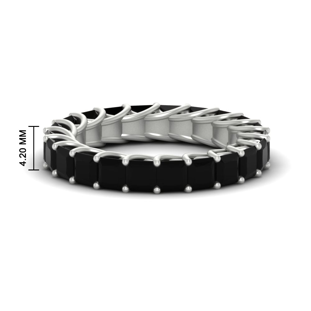 Women Wedding Band Princess Cut 3 Carat