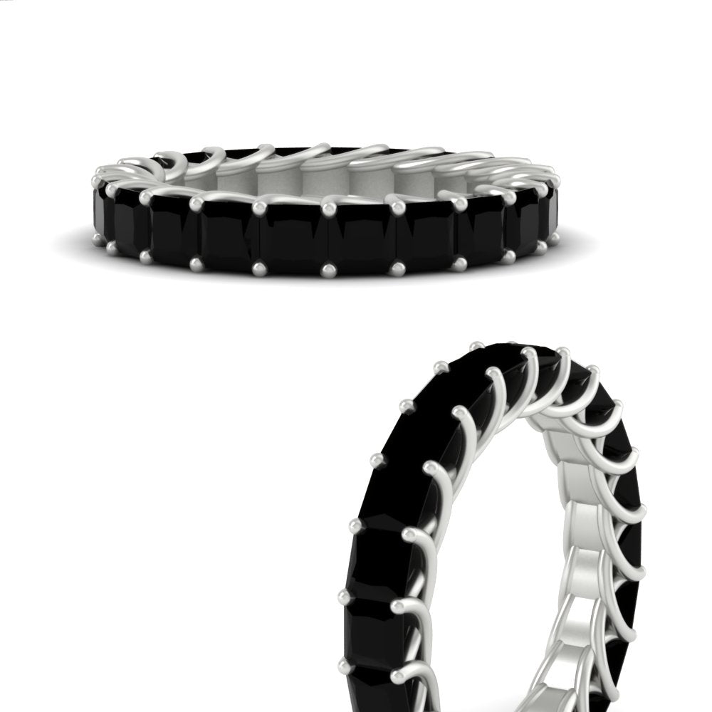 Women Wedding Band Princess Cut 3 Carat