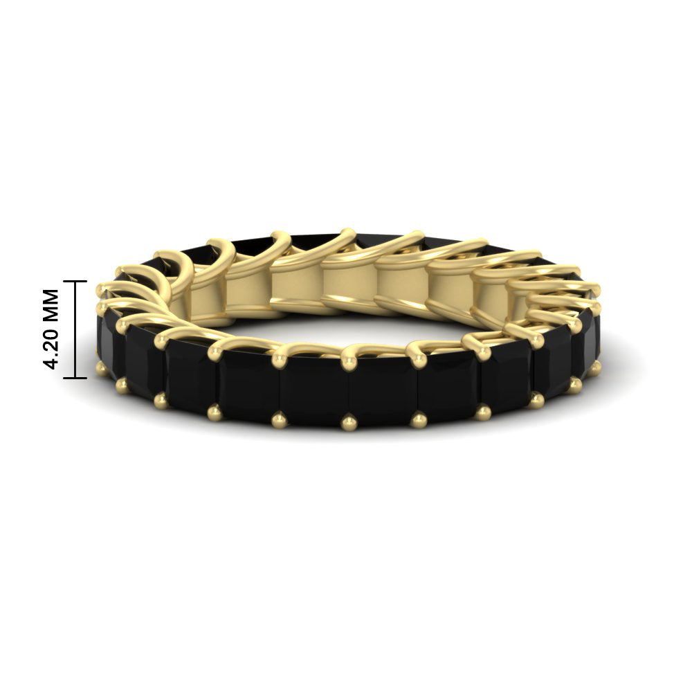 Women Wedding Band Princess Cut 3 Carat