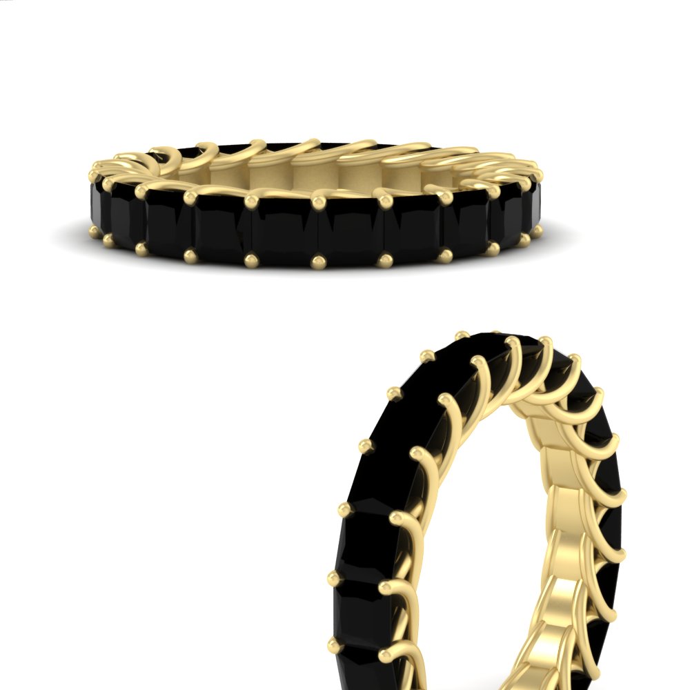 Women Wedding Band Princess Cut 3 Carat