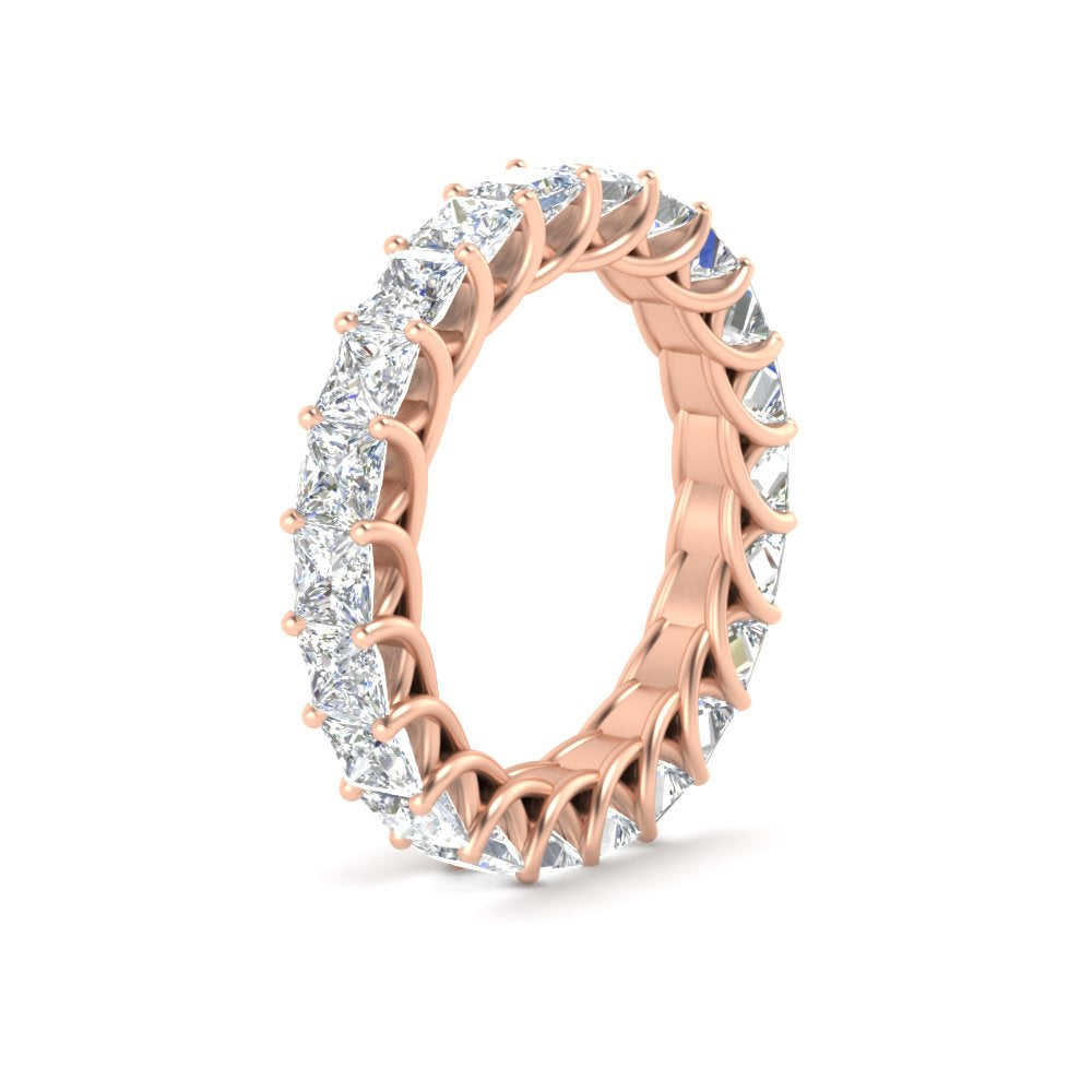 Women Wedding Band Princess Cut 3 Carat