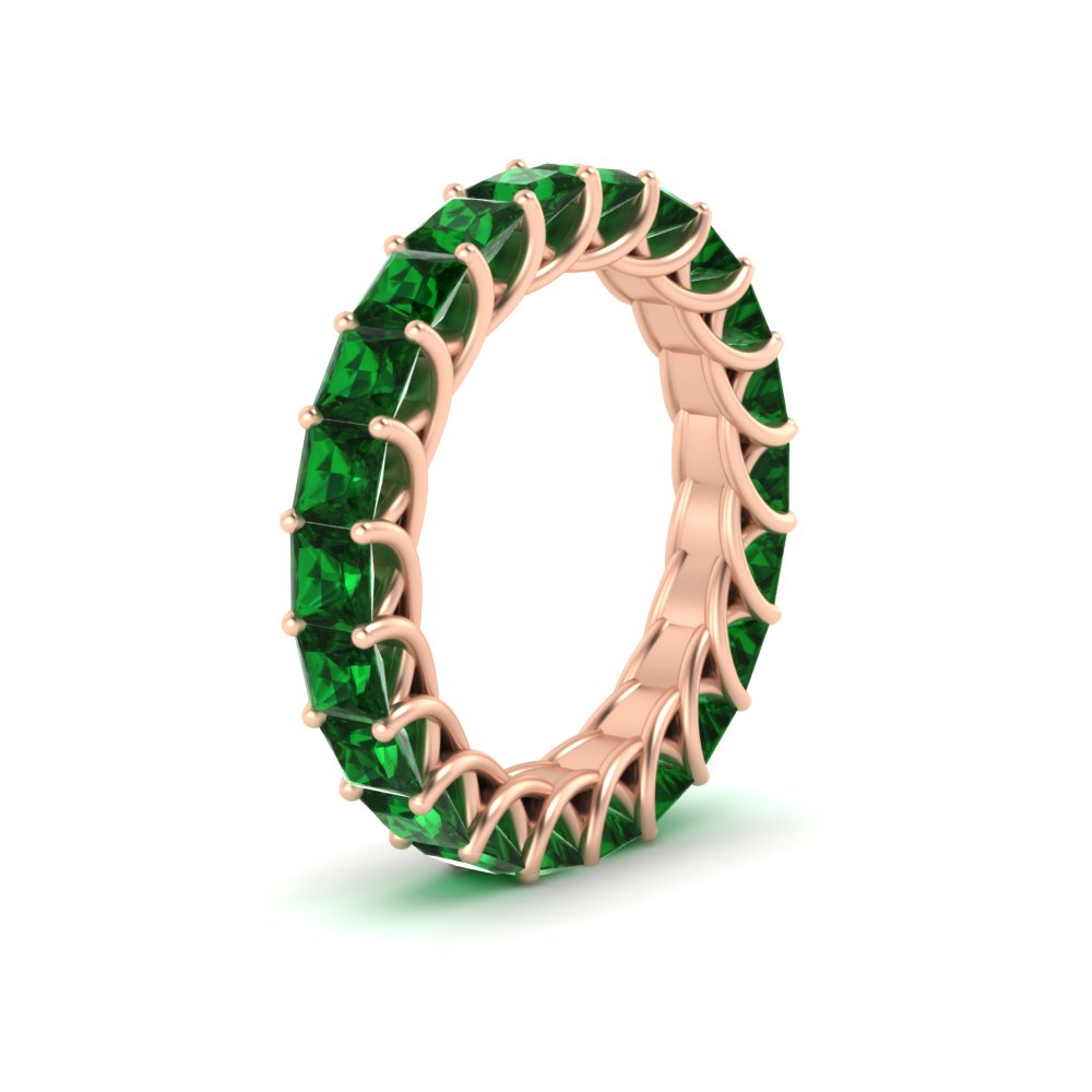 Women Wedding Band Princess Cut 3 Carat