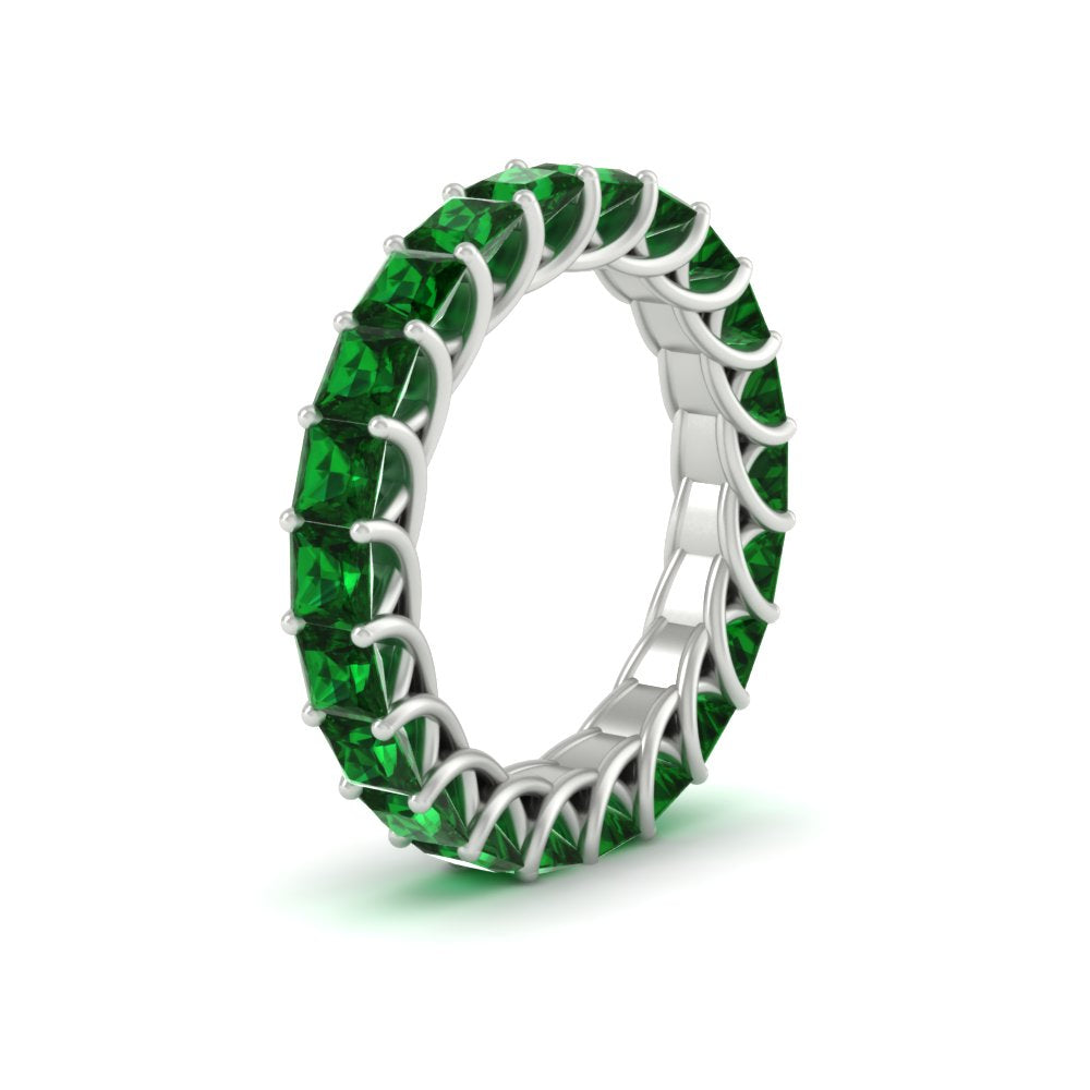 Women Wedding Band Princess Cut 3 Carat