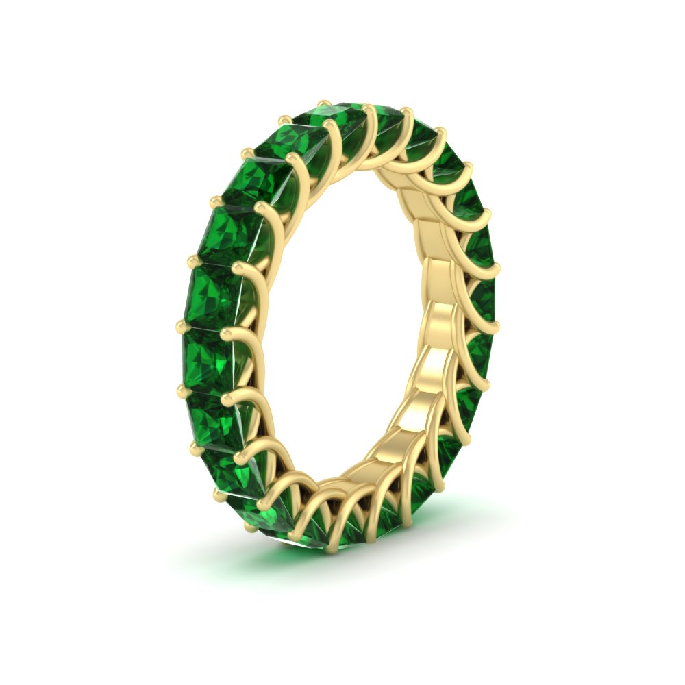 Women Wedding Band Princess Cut 3 Carat