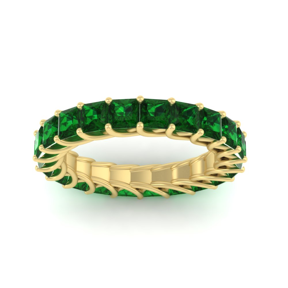 Women Wedding Band Princess Cut 3 Carat