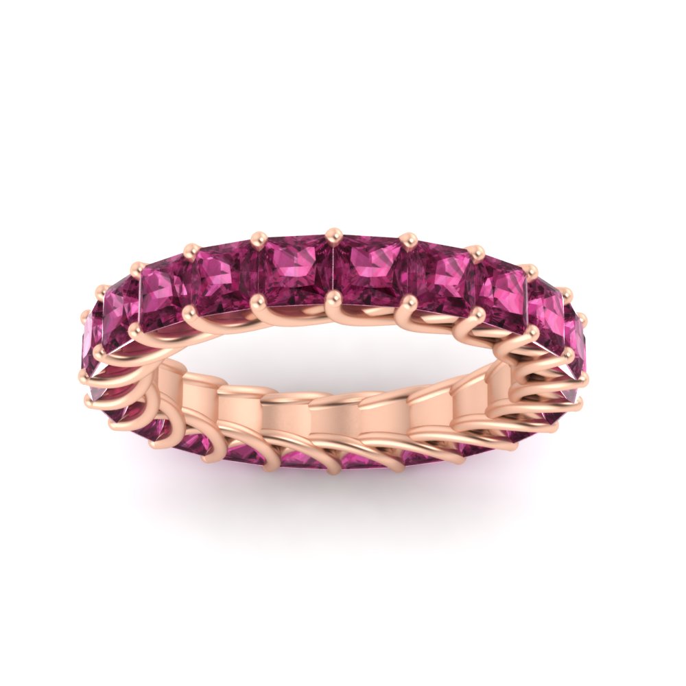 Women Wedding Band Princess Cut 3 Carat