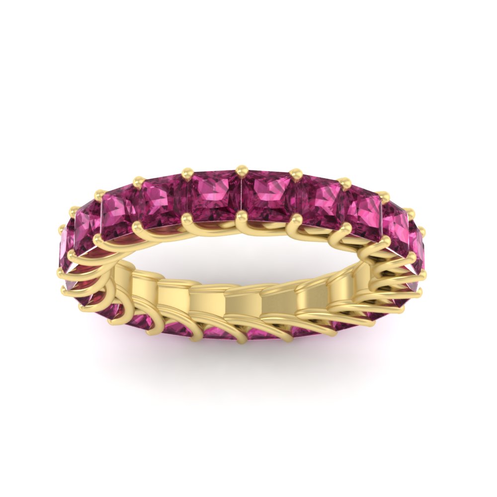 Women Wedding Band Princess Cut 3 Carat