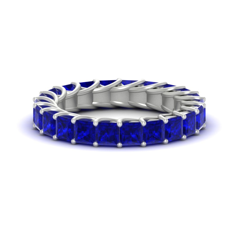 Women Wedding Band Princess Cut 3 Carat