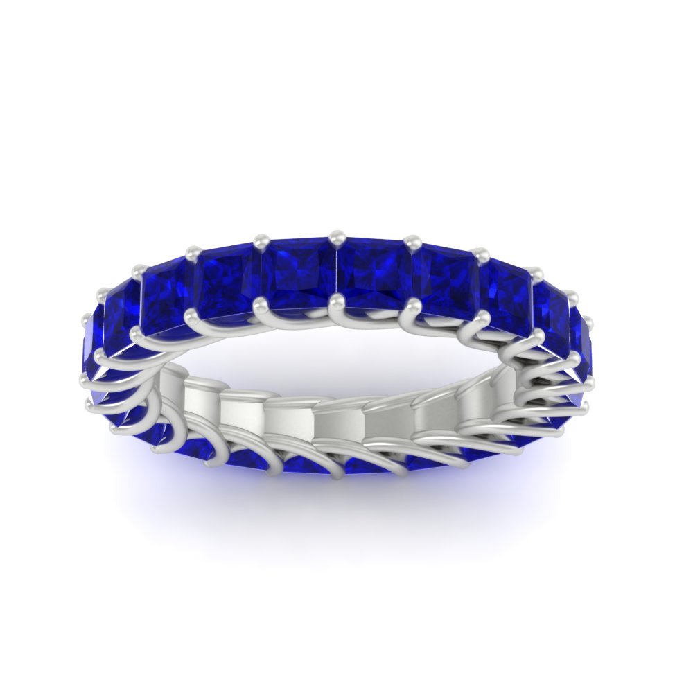 Women Wedding Band Princess Cut 3 Carat