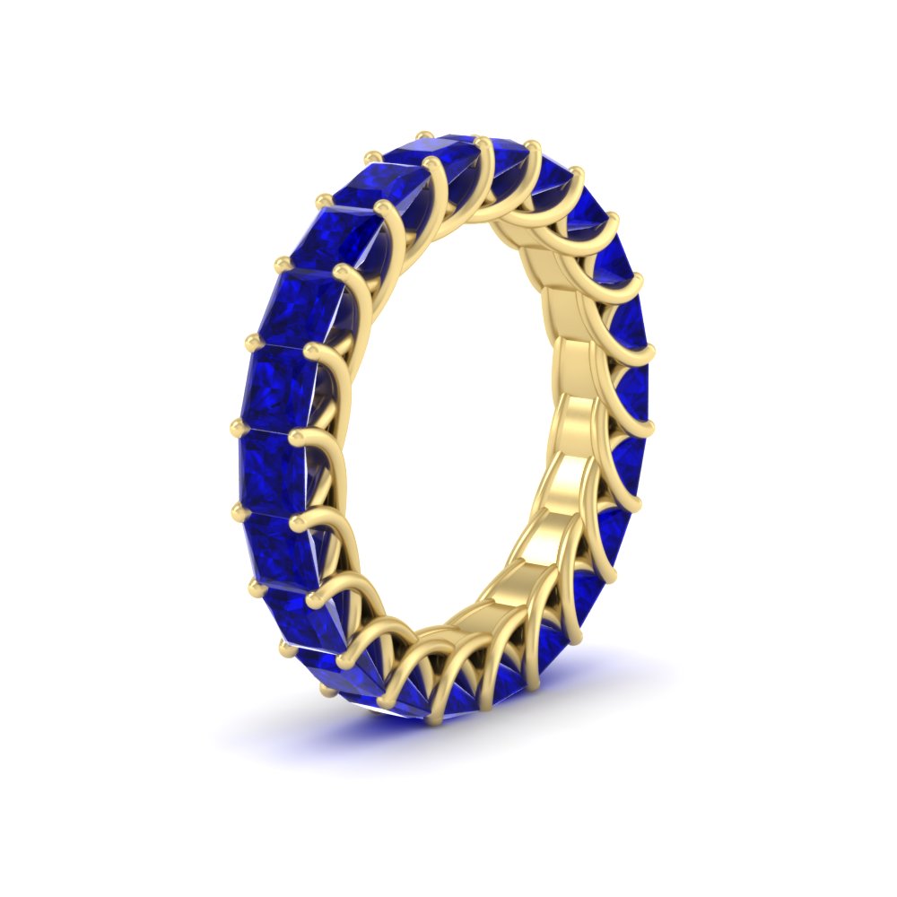 Women Wedding Band Princess Cut 3 Carat