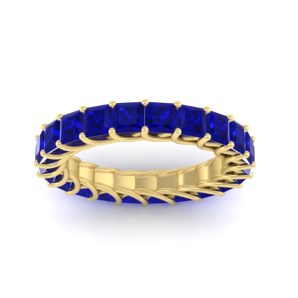 Women Wedding Band Princess Cut 3 Carat