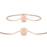 Load image into Gallery viewer, Alphabet disc diamond bracelet
