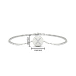 Load image into Gallery viewer, Alphabet disc diamond bracelet
