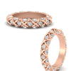 Load image into Gallery viewer, xoxo-eternity-diamond-wedding-band-in-rose-gold-FD11380BANGLE3-NL-RG