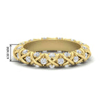 Load image into Gallery viewer, xoxo-eternity-diamond-wedding-band-in-yellow-gold-fd11380b-nl-yg-hw
