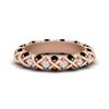 Load image into Gallery viewer, xoxo-eternity-diamond-wedding-band-with-black-diamond-in-rose-gold-FD11380BGBLACK-NL-RG