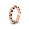 Load image into Gallery viewer, xoxo-eternity-diamond-wedding-band-with-black-diamond-in-rose-gold-FD11380BGBLACKANGLE2-NL-RG