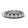 Load image into Gallery viewer, xoxo-eternity-diamond-wedding-band-with-black-diamond-in-white-gold-FD11380BGBLACK-NL-WG-HW