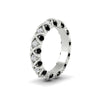 Load image into Gallery viewer, xoxo-eternity-diamond-wedding-band-with-black-diamond-in-white-gold-FD11380BGBLACKANGLE2-NL-WG