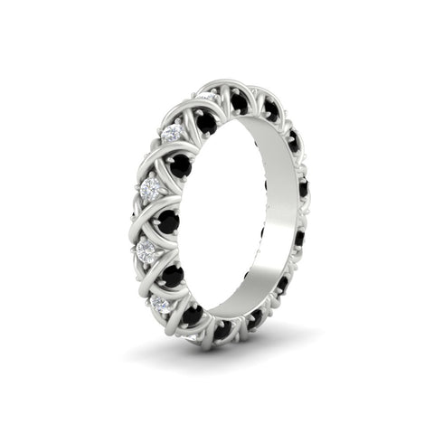 xoxo-eternity-diamond-wedding-band-with-black-diamond-in-white-gold-FD11380BGBLACKANGLE2-NL-WG