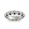 Load image into Gallery viewer, xoxo-eternity-diamond-wedding-band-with-black-diamond-in-white-gold-FD11380BGBLACKANGLE5-NL-WG