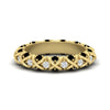 Load image into Gallery viewer, xoxo-eternity-diamond-wedding-band-with-black-diamond-in-yellow-gold-FD11380BGBLACK-NL-YG