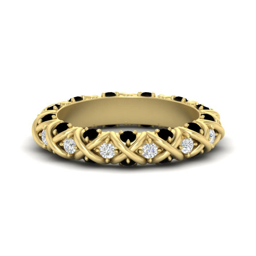 xoxo-eternity-diamond-wedding-band-with-black-diamond-in-yellow-gold-FD11380BGBLACK-NL-YG