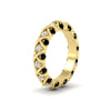 Load image into Gallery viewer, xoxo-eternity-diamond-wedding-band-with-black-diamond-in-yellow-gold-FD11380BGBLACKANGLE2-NL-YG