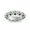 Load image into Gallery viewer, xoxo-eternity-diamond-wedding-band-with-emerald-in-white-gold-FD11380BGEMGRANGLE5-NL-WG