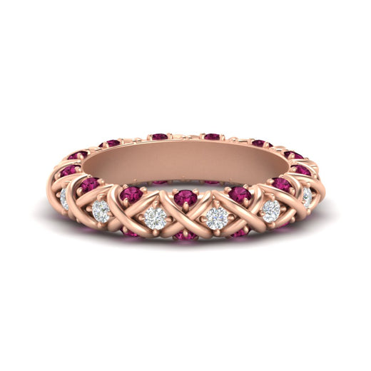 xoxo-eternity-diamond-wedding-band-with-pink-sapphire-in-rose-gold-FD11380BGSADRPI-NL-RG