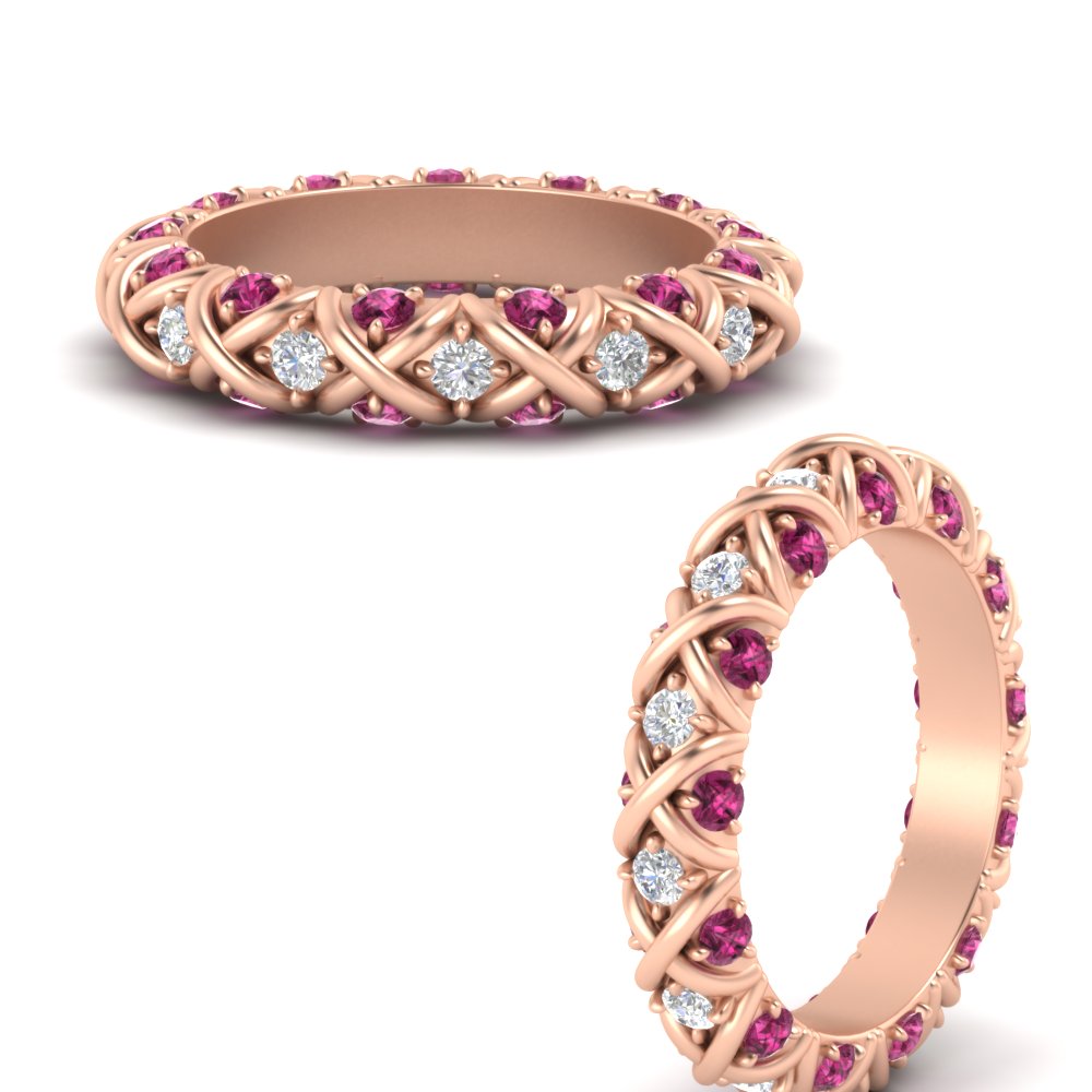 xoxo-eternity-diamond-wedding-band-with-pink-sapphire-in-rose-gold-FD11380BGSADRPIANGLE3-NL-RG